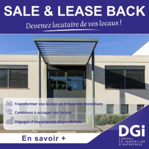 Sale and lease back trésorerie immédiate